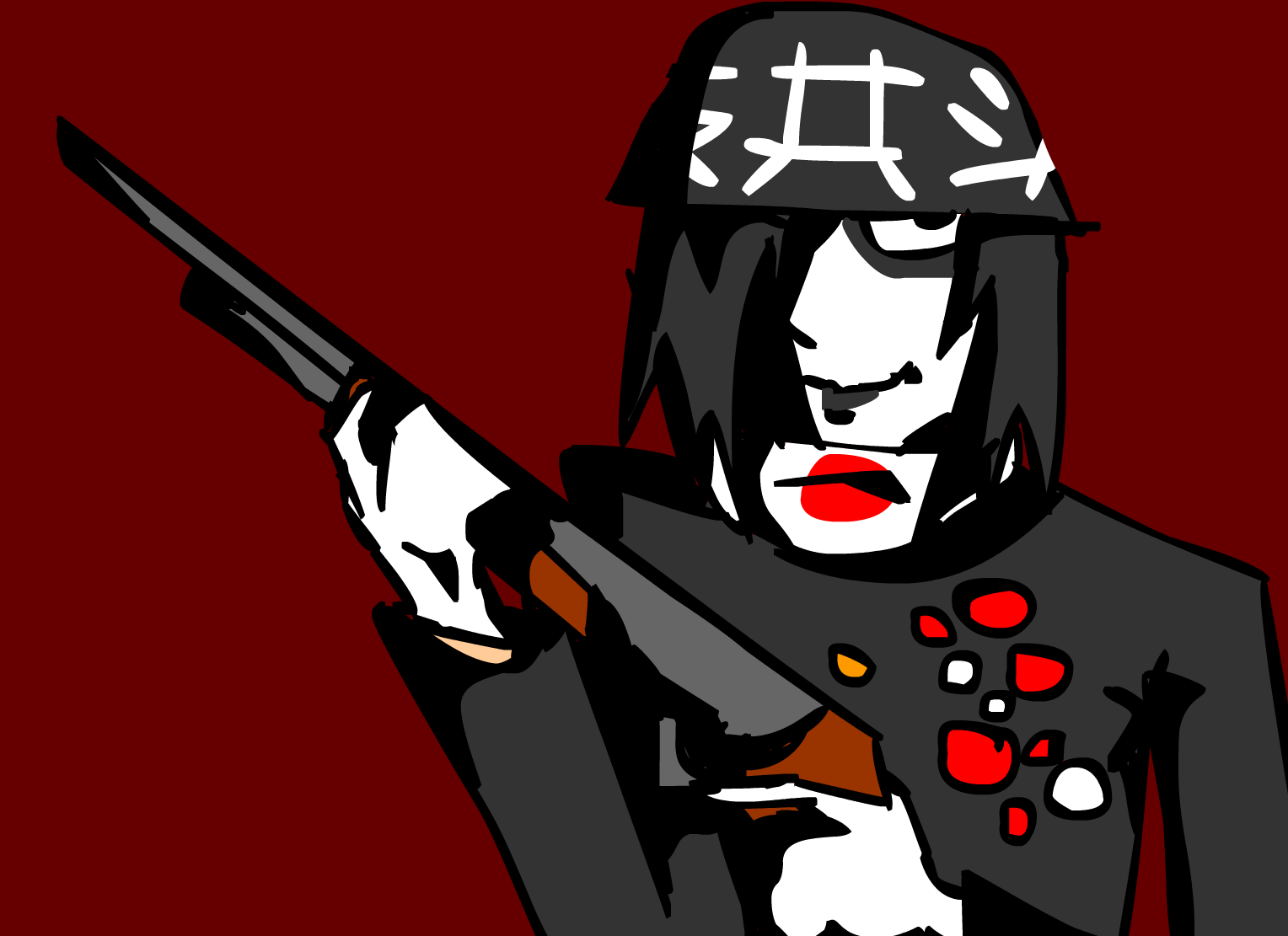 12.24 - Toda, with a gun.